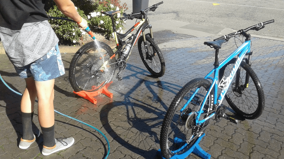 Cleaning a Mountain Bike