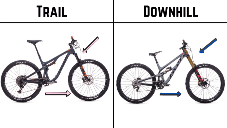 difference between mountain bike and downhill bike