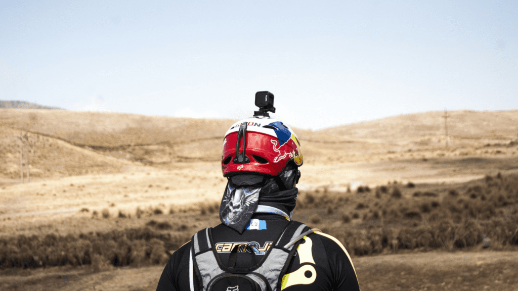 GoPro Mounted on Helmet